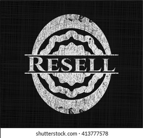 Resell with chalkboard texture