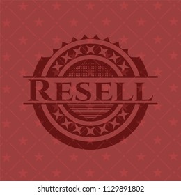 Resell red emblem. Retro