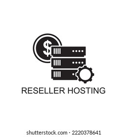 reseller hosting icon , cloud icon