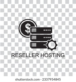 reseller hosting icon , cloud icon