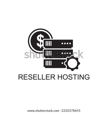reseller hosting icon , cloud icon