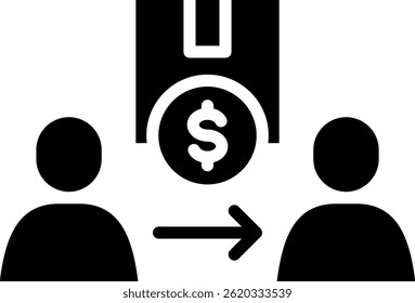 Reseller Icon Glyph Vector Illustration