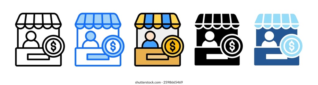 Reseller Icon Set Multiple Style Collection