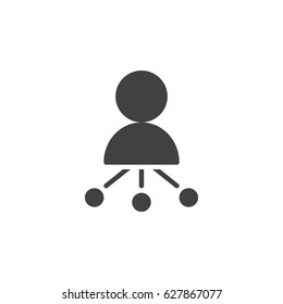 Reseller icon vector, filled flat sign, solid pictogram isolated on white. Symbol, logo illustration. Pixel perfect