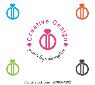 Resembling a ring formed as a result of the reflection of two D letters.D or DD Letter Logo Template vector icon design. Day of valentine week 2023