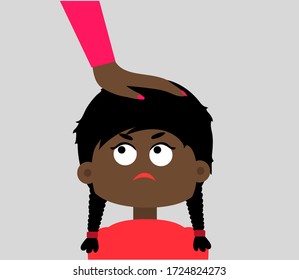 Ressentiments und Eltern auf einem weißen Hintergrund. Vector-Abbildung.
