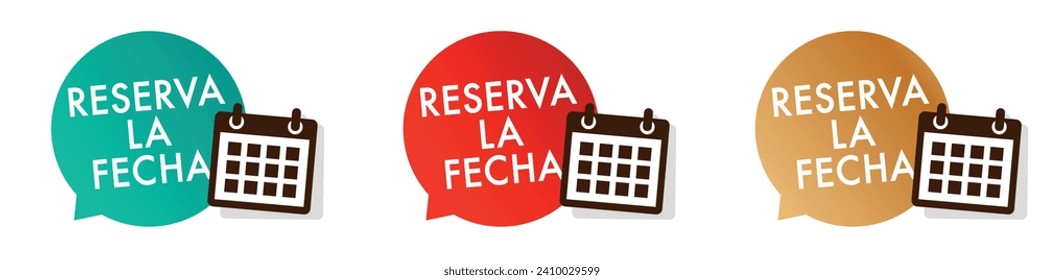 Reserva la fecha, save the date in Spanish