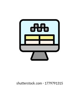 Reserva, icono del equipo. Color simple con elementos de contorno vectorial de los iconos del servicio de taxi para ui y ux, sitio web o aplicación móvil