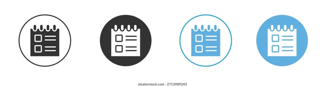 Reservation icon Logo Template Design set