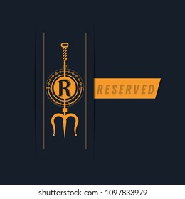 reservation icon resturant vector