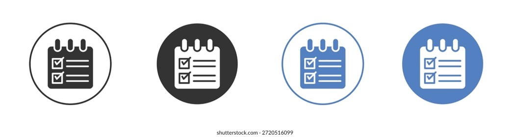 Reservation icon vector clip art illustration collection