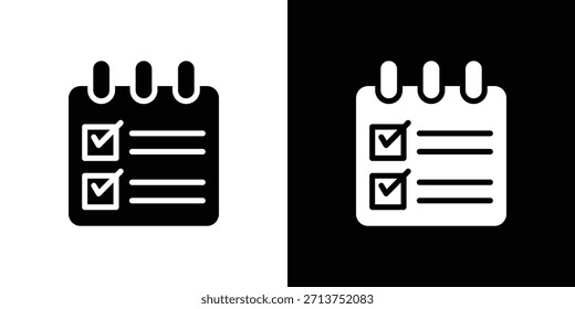 Reservation icon. Vector illustration. Silhouette in black color