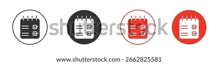 Reservation icons. Flat design style. Graphic design vector symbols. 