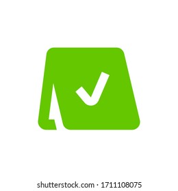 Reservation line vector minimalistic icon. Note message vector symbol. Service party icons set for web design. Modern flat exclusive reserved icon for app design. Information sign minimal flat linear 