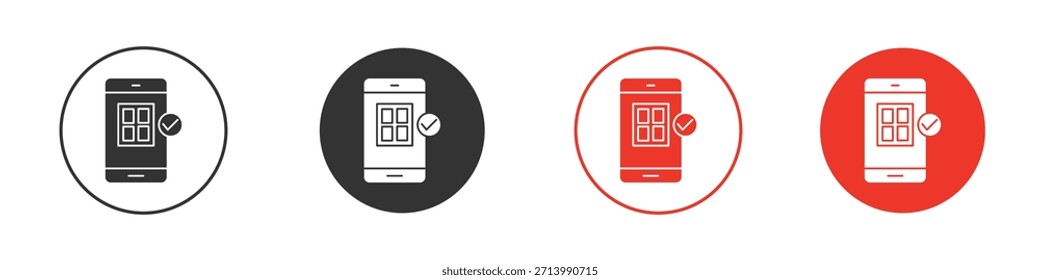 Reservation smartphone icon. web vector design