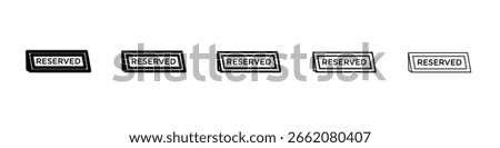 Reservation table icon Symbol concept for web design.simple line vector icon. logo illustration.