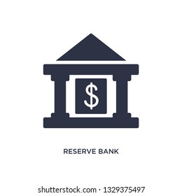 reserve bank icon. Simple element illustration from buildings concept. reserve bank editable symbol design on white background. Can be use for web and mobile.