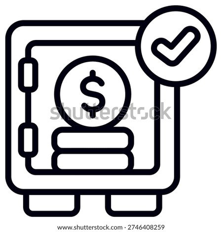 Reserve Fund Icon Element For Design