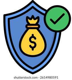 Reserve Icon Lineal Color Vector Illustration