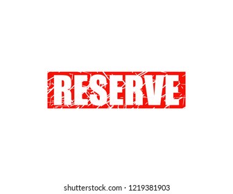 Reserve red stamp