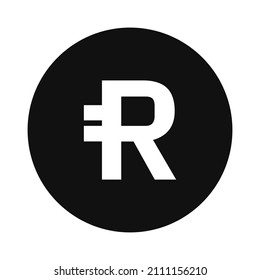 Reserve Rights RSR Coin Icon Cryptocurrency logo vector illustration. Best used for T-shirts, mugs, posters, banners, social media and trading websites.