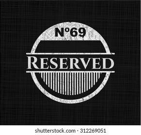 Reserved chalk emblem