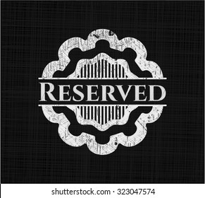 Emblema de tiza reservado
