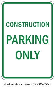Firma reservada del contratista y del estacionamiento de constructores