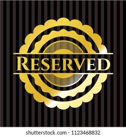 Reserved gold badge