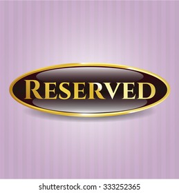 Emblema de oro reservado