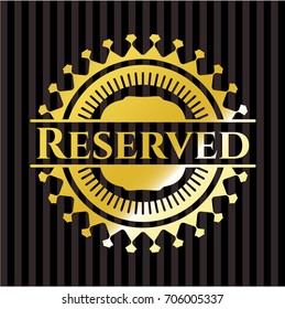 Reserved golden badge