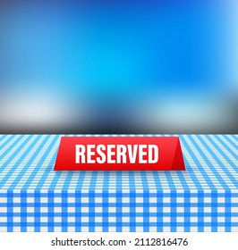 Reserved, great design for any purposes. Vector flat illustration. Sale vector illustration.