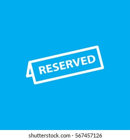 reserved icon illustration isolated vector sign symbol