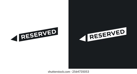 Reserved icons in flat syle