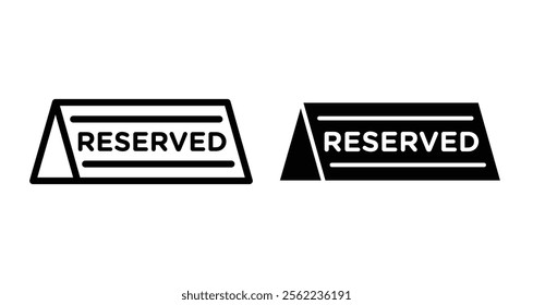 Reserved Icons pack in outlined and flat versions