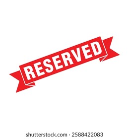 Reserved Letter Rubber Stamp Vector Template