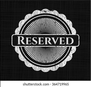 Reserved on blackboard