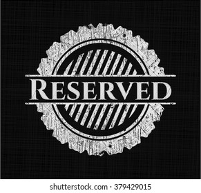 Reservado en pizarra