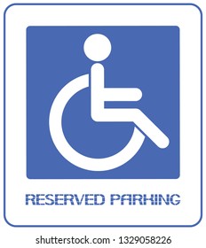 Reserved parking for the disabled.
Informative sign providing benefits to people with disabilities.
