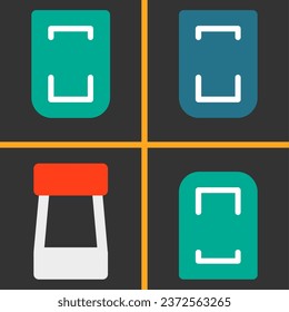 Reserved parking Flat Icon Design