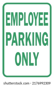 Reserved Parking Only Sign Vector