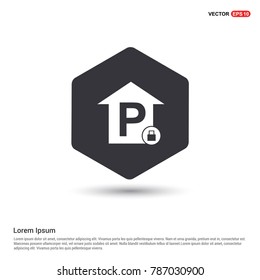 Reserved parking place icon