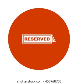 reserved sign  icon