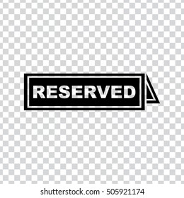 reserved sign  icon