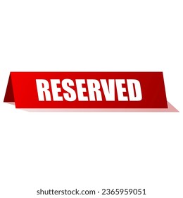 reserved signs vector illustration background