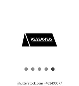 Reserved table sign