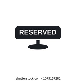 reserved vector icon