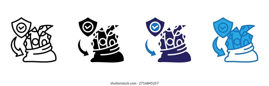 Ícone de reservas - Ilustração de vetor de vários estilos