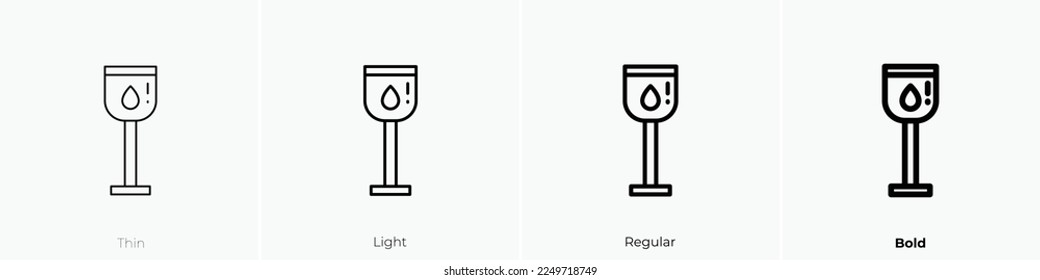 reservoir icon. Thin, Light Regular And Bold style design isolated on white background