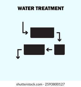 reservoir-reservoir water treatment icon design